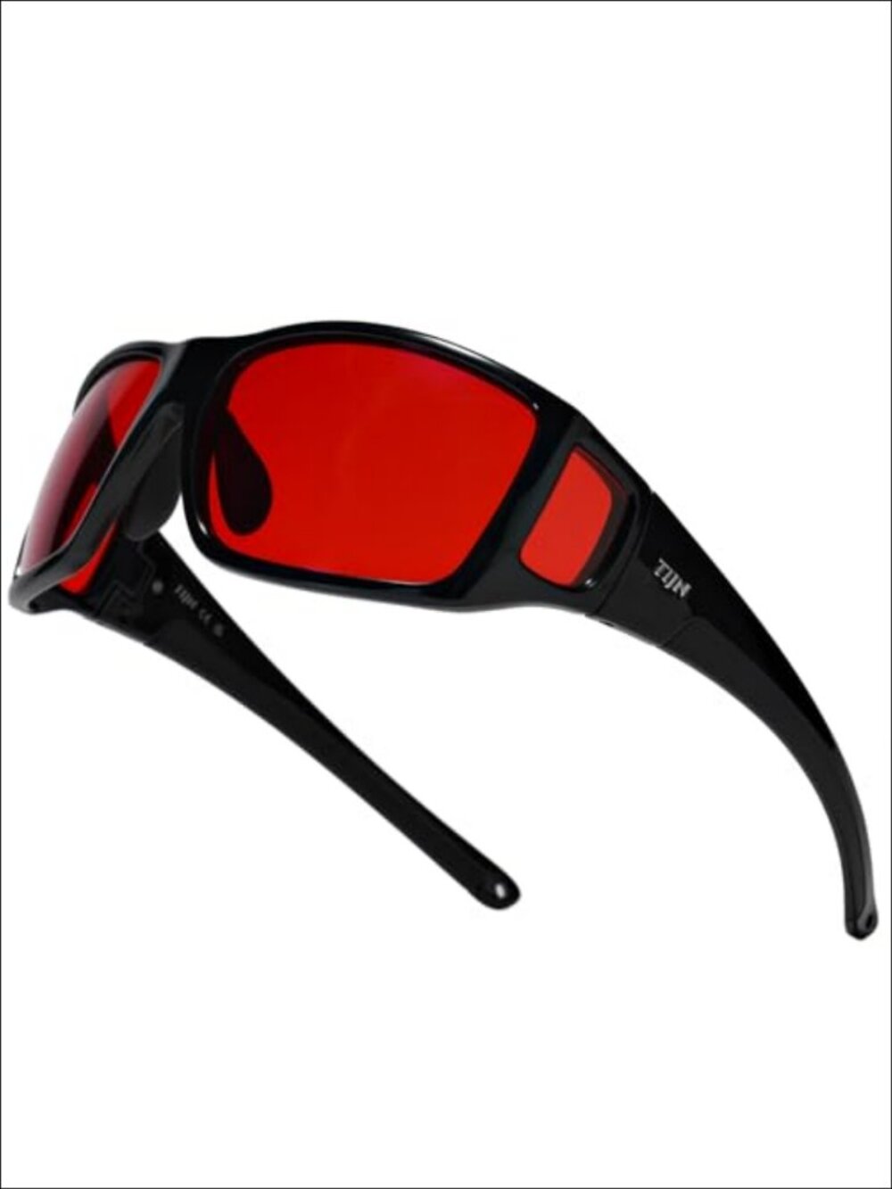 Oversized Wraparound Blue Light Blocking Glasses Red Orange Lenses Computer
